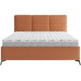 CARRYHOME OBLAZINJENA POSTELJA 180 cm x 200 cm , tekstil opečnato rjava | Shoptok.si