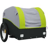  Teretna prikolica za bicikl crno-zelena 45 kg željezna | shoptok.hr