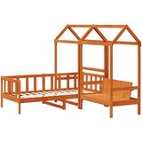  Set Dnevnog Kreveta 3 pcs Vosak Smeđa Masivna borovina | shoptok.hr