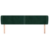  Uzglavlje s ušima tamnozeleno 183x23x78/88 cm baršunasto | Eponuda.ba