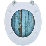  WC sjedalo s poklopcem od MDF-a, dizajn starog drveta | shoptok.hr
