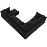 Makamii Črna kotna sedežna garnitura (levi kot/v obliki črke "U") Manao – | Shoptok.si