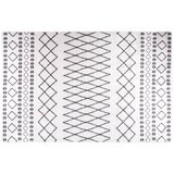  Perivi tepih 160 x 230 cm crno-bijeli | shoptok.hr