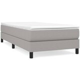 Maison Chic Box spring postelja - Vzmetna postelja z vzmetnico svetlo siva 90x200 cm blago SL6383, (21906740) Cene