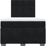 Box spring krevet s madracem crni 120 x 200 cm baršunasti | shoptok.hr