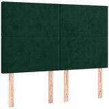  s oprugama i madracem tamnozeleni 140x190 cm baršunasti | shoptok.hr