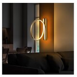 Opviq LED stenska svetilka v zlati barvi ø 30 cm Halka – | Shoptok.si
