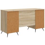  Miza s polico Sonoma hrast 142,5 x 50 x 75 cm Inženirski les, (5000283193) | Shoptok.si