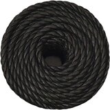 vidaXL Delovna vrv črna 16 mm 100 m polipropilen | Shoptok.si