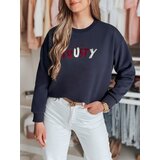 DStreet Bluza damska oversize z haftem SOFTRUS granatowa | Shoptok.si