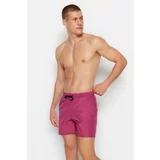 Trendyol Plum Men's Basic Standard Length Swimwear with Marine Shorts