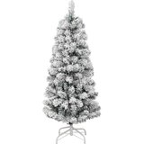  Umjetno božićno drvce s nogom Zelena i bijela 120 cm | shoptok.hr