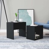  Set stolića za kavu crni 48 x 30 x 45 cm od iverice | shoptok.hr