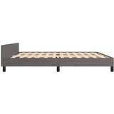  Okvir kreveta s uzglavljem bez madraca sivi 200x200 cm | shoptok.hr