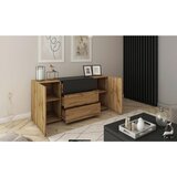 MID.YOU Komoda Berlin, Barva Hrasta, Črna | Shoptok.si