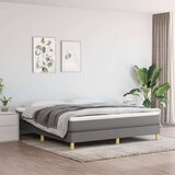  Box spring postelja z vzmetnico temno siva 180x200 cm blago, (20724925) Cene