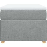 vidaXL Box spring postelja z vzmetnico svetlo siva 80x200 cm blago | Shoptok.si
