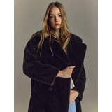 Reserved Kaput od umjetnog krzna - tamnosmeđe | shoptok.hr