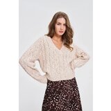Marisse WOMEN'S SWEATER Z-SW-4802 L.BEIGE MEL | Shoptok.si