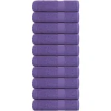 Furnova Brisače za roke 10 kos vijolična 50x100 cm 360 g/m² 100% bombaž, (21916879)