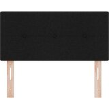  LED Uzglavlje s gumbastim nabiranjem Crno 100 cm Tkanina | shoptok.hr