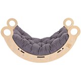 MeowBaby Srednje Dream Rocker Beli les in lestev s sivo blazino, (21625977) | Shoptok.si