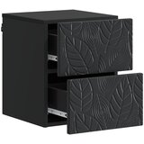  Noćni ormarić za montažu na zid 2 pcs Crna 34,5 x 33 x 40 cm | Eponuda.ba