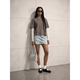 Sinsay Pamučna dvostruka bluza s čipkastim ukrasom | shoptok.hr