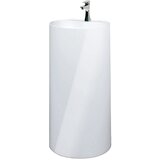 CAMARGUE Umivalnik Rondo Minera Camargue (Ø x V: 45 cm x 90 cm, mineralna litina, bela) | Shoptok.si