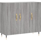 Maison Chic Komoda - Predalnik siva sonoma 90x34x80 cm konstruiran les, (21717812) Cene