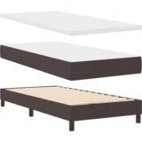  Postelja boxspring z vzmetnico Temno rjava 90 x 200 cm, (5000127254) | Shoptok.si