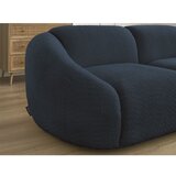 Bobochic Paris Temno modra sedežna garnitura iz tkanine bouclé 230 cm Tina – | Shoptok.si