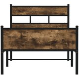  Okvir kreveta bez madraca dimljena boja hrasta 80x200 cm drveni | shoptok.hr
