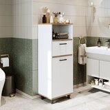Hanah home 2500 višenamenski ormarić s policama 45 × 115 × 35 cm, atlantski bor/bela Cene