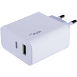 Akyga USB polnilnik AK-CH-14 USB-A + USB-C PD 5-20V / največ 3A 45W Quick Charge 3.0 AK-CH-14 polnilnik za mobilne telefone USB-C®\, USB-A bela, (20432934) Cene