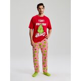 Sinsay Pamučna dvodijelna pidžama s božićnim motivom Grinch Slike