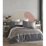 Grey GreyWhiteBrownBeige Ranforce Single XXL Quilt Cover Set (DE)