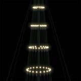 vidaXL LED božično drevesce Toplo bela 138.5 x 138.5 x 399 cm Kovina | Shoptok.si