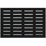 Zidno uzglavlje crni 106 x 3 x 63 cm od masivne borovine | Eponuda.com
