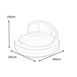 Bestway 54337 bazen za dvorište 241x241x140cm | Eponuda.com