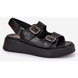 Boto Women's Platform And Wedge Sandals With Buckles Black Genorre | Shoptok.si