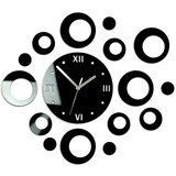 Moderna stenska ura RINGS NH008 (samolepilne stenske ure) | Shoptok.si