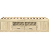  Dnevni krevet s ladicama bez madraca boja hrasta 90x190 cm | shoptok.hr