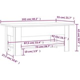 vidaXL stolić za kavu siva boja betona 102 x 55 x 42 cm od iverice | shoptok.hr