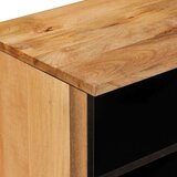 TV ormar s policom Prirodna 80 x 33 5 x 46 cm Čvrsto drvo manga - Prirodna | shoptok.hr