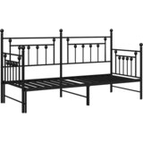 Krevet na kat Crna 75 x 190 cm Čelik | Eponuda.ba