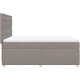  Krevet s oprugama i madracem smeđesivi 140 x 190 cm od tkanine | shoptok.hr