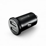 Swissten TELEFON AUTO PUNJAČ METALNI 2xUSB 4.8A CRNI Cijene