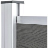 vidaXL panel za ogradu WPC 180 x 146 cm sivi | shoptok.hr