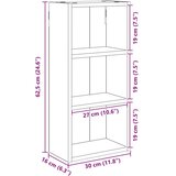  Kopalna stenska omarica s polico Sonoma hrast 30 x 16 x 62,5 cm, (5000232897) | Shoptok.si